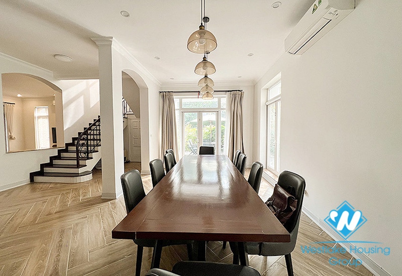 High quality house with modern furniture for rent in Ciputra, Tay Ho, Ha Noi
